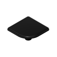 MODULAR SOLUTIONS POLYAMIDE PART END CAP 32MM X 32MM ROUND CORNER BLACK